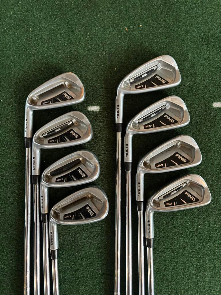 Ping I20 Ijzerset | 3/PW | R Flex | Linkshandig | Black Dot, Ping, Set, Zo goed als nieuw, Ping