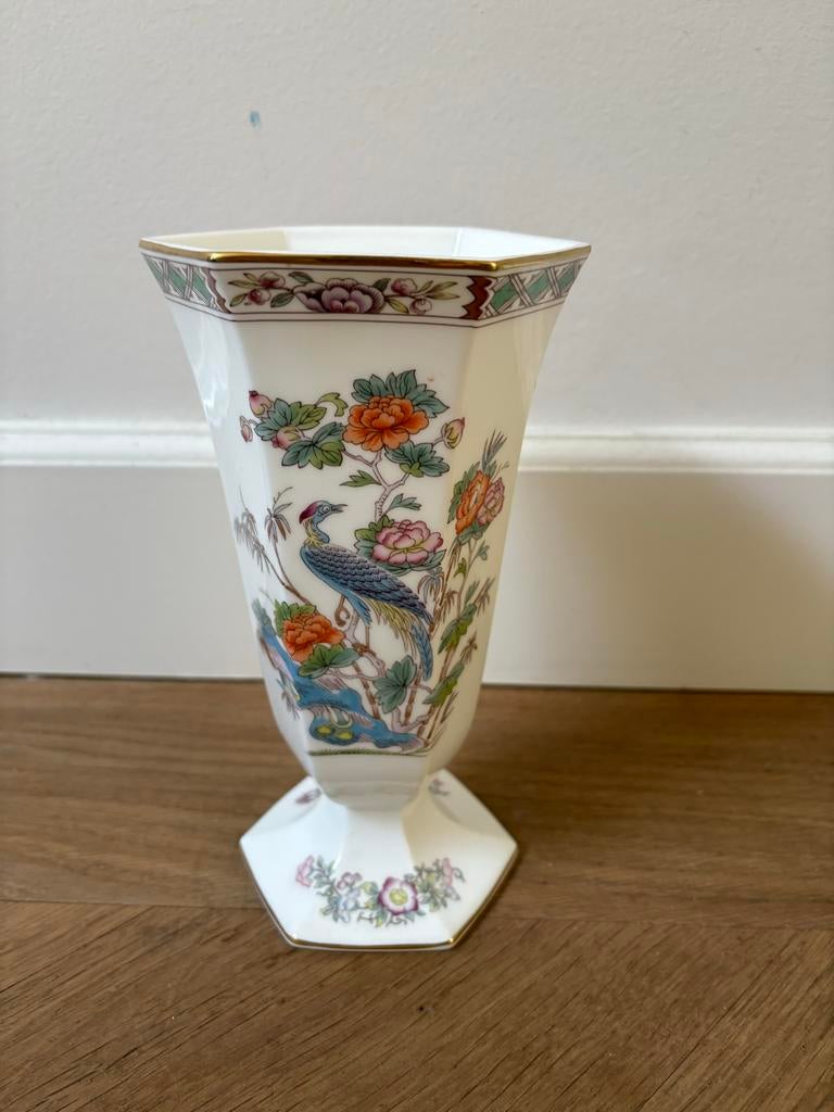 Wedgwood Kutani Crane Vaas - Bone China, Made in England, Antiek en Kunst, Antiek | Vazen, Ophalen