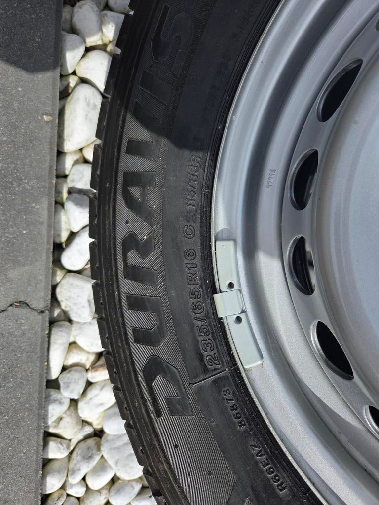 4 nieuwe zomerbanden met stalen velgen VW Crafter 2025, Auto-onderdelen, Banden en Velgen, Ophalen, Bestelwagen, 16 inch, Banden en Velgen