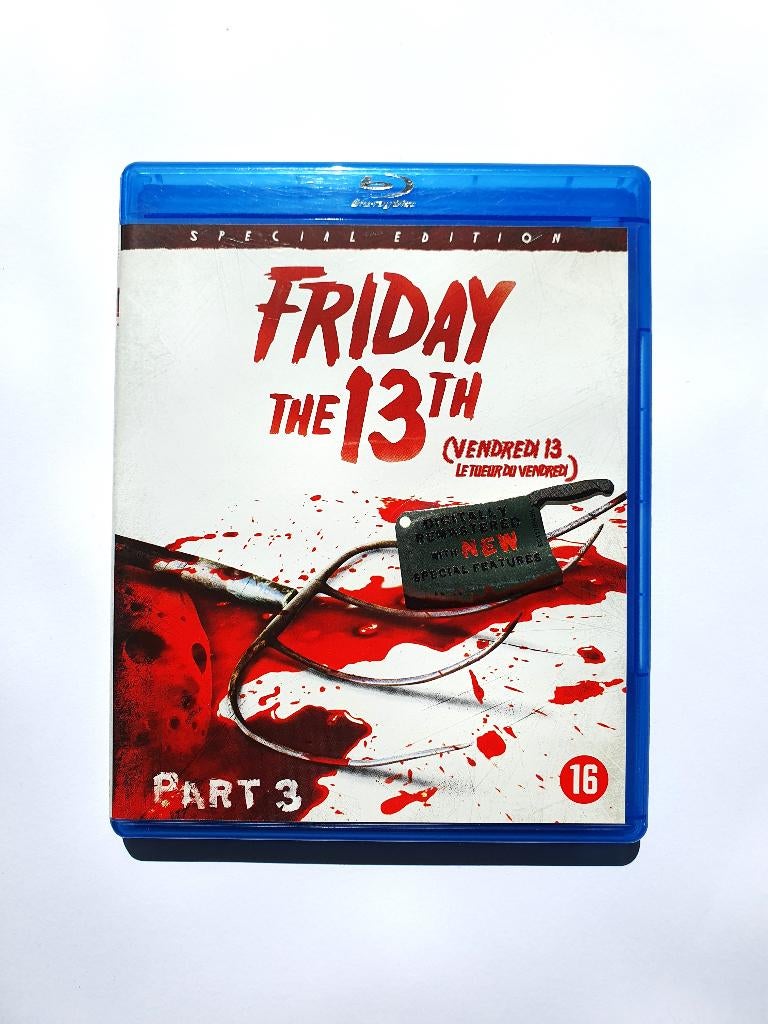 Friday the 13th - Part 3, Cd's en Dvd's, Blu-ray, Ophalen of Verzenden, Zo goed als nieuw, Horror