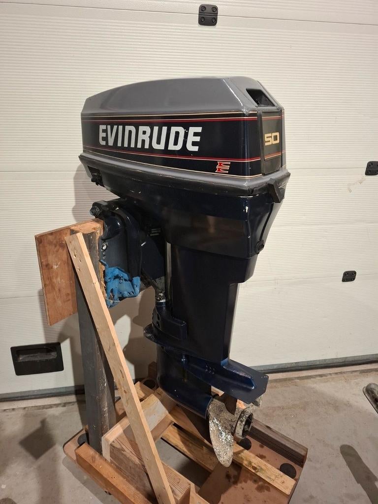 Evinrude 50pk buitenboordmotor langstaart 2cilinder, Ophalen, Gebruikt, Benzine, 5 tot 10 pk