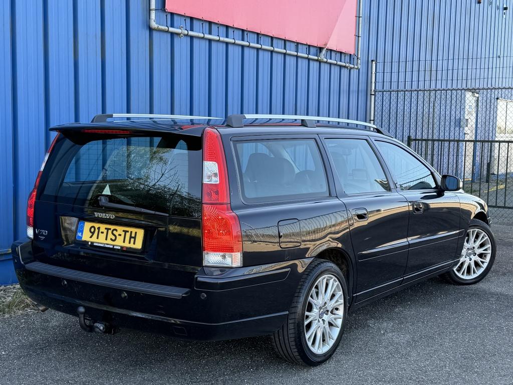 Volvo V70 2.4 170PK / *NAP* / Sport Edit / 2007 / Cruise / A, Auto's, Zwart, Zwart, 1470 kg, 170 pk