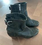 Leren laarsjes Shabbies mt 39 donkergroen, Kleding | Dames, Ophalen of Verzenden, Zo goed als nieuw, Zwart