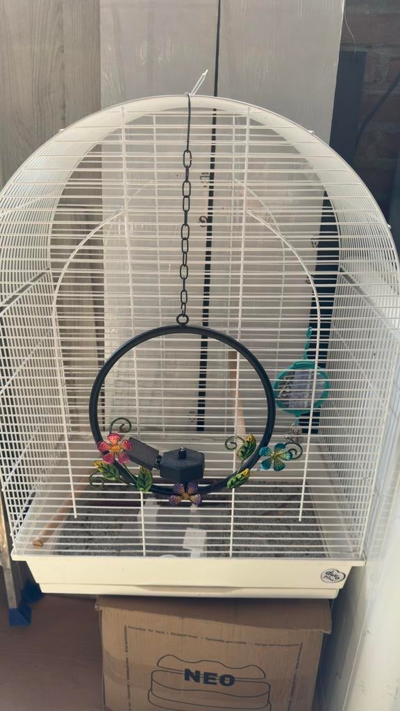 Vogelkooi  zo goed als nieuw, Dieren en Toebehoren, Ophalen, Zo goed als nieuw, Metaal, Vogelkooi