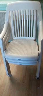 Witte Hartman tuinstoelen, stapelbaar, Ophalen of Verzenden