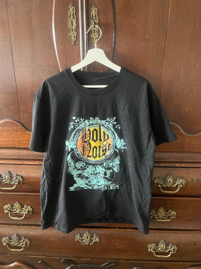 Zwart T-shirt met holy noise 90s vintage gabber thunderdome, Maat 38/40 (M), Zwart, Ophalen of Verzenden, Korte mouw