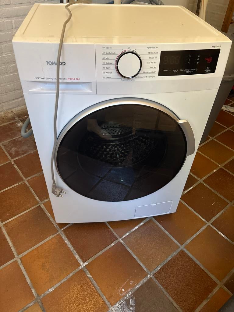 Tomado Wasmachine 8kg 1400 toeren - Zo goed als nieuw, Witgoed en Apparatuur, Ophalen, 1200 tot 1600 toeren, 8 tot 10 kg, Zo goed als nieuw