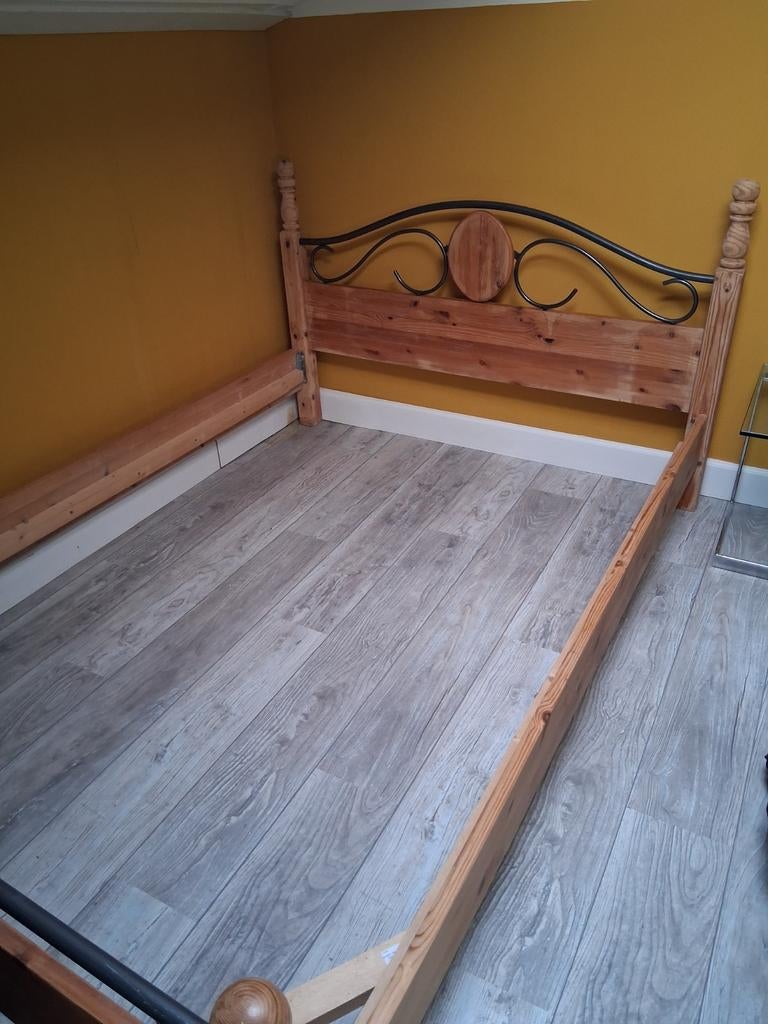 Bedombouw 140x200, Huis en Inrichting, Slaapkamer | Bedden, Ophalen, Gebruikt, Tweepersoons, 140 cm
