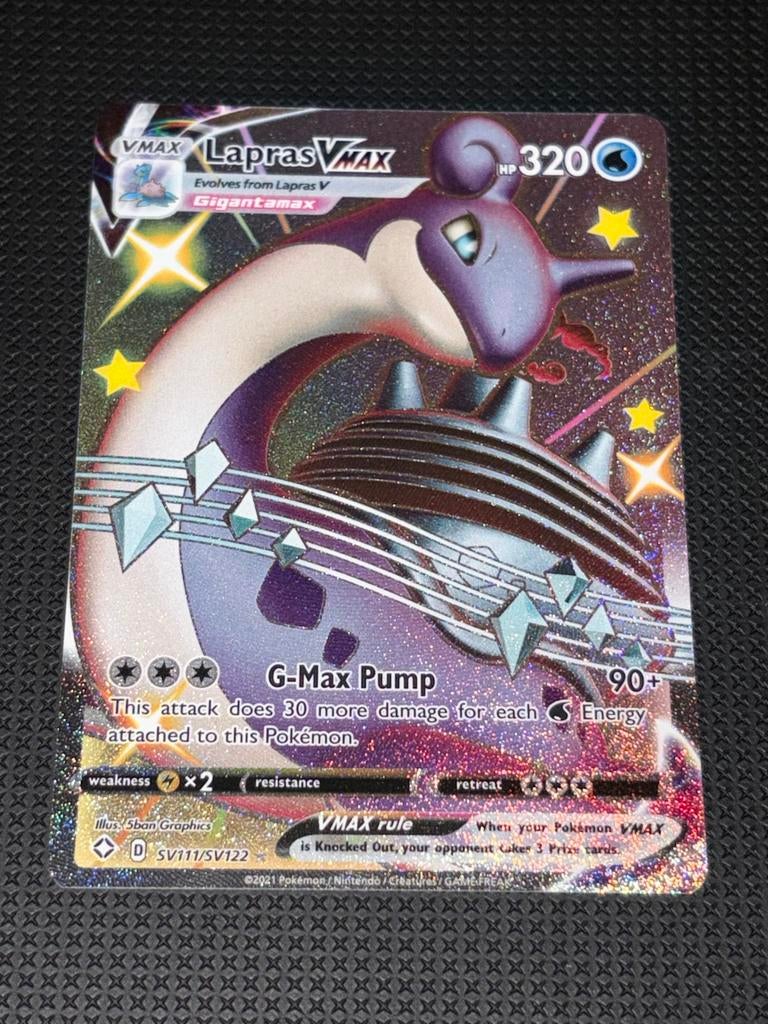 Lapras Vmax #sv111/sv122, Ophalen of Verzenden, Zo goed als nieuw
