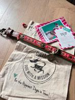 Honden halsband riem dog with a mission, Ophalen of Verzenden, Handgemaakt, Zo goed als nieuw