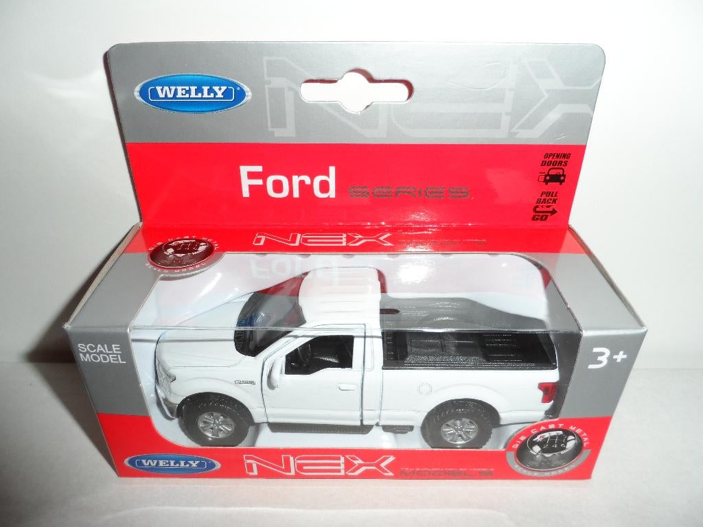 Welly - 2015 Ford F-150 Regular Cab (wit) 1:36, Ophalen of Verzenden, Nieuw, Auto