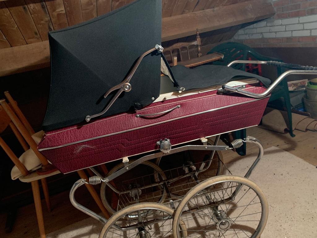 Kinderwagen Vintage, Kinderen en Baby's, Kinderwagens en Combinaties, Gebruikt, Met reiswieg, Ophalen, Kinderwagen