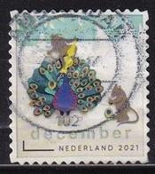 421 – Nederland nvph 3983 gestempeld , Decemberzegel , Pauw, Postzegels en Munten, Verzenden, Na 1940, Gestempeld