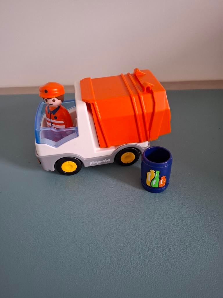Vuilniswagen Playmobil 123, Kinderen en Baby's, Speelgoed | Playmobil, Ophalen of Verzenden, Zo goed als nieuw
