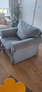 IKEA Ektorp hakebo grijs/groen fauteuil in nieuwstaat, Huis en Inrichting, Banken | Bankstellen, Ophalen, Modern, Comfortabel