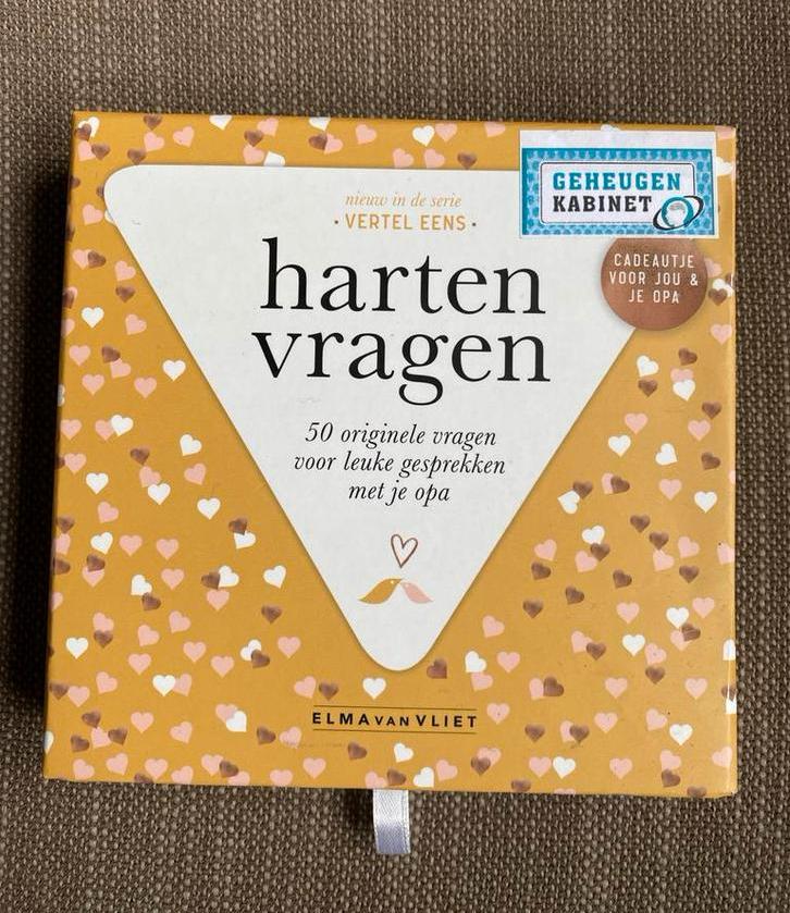 Hartenvragen 50 vertel eens met opa - Elma van Vliet, Ophalen of Verzenden, Zo goed als nieuw