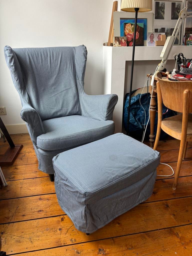 Ikea Strandmon fauteuil, Ophalen, Gebruikt, 75 tot 100 cm, 50 tot 75 cm