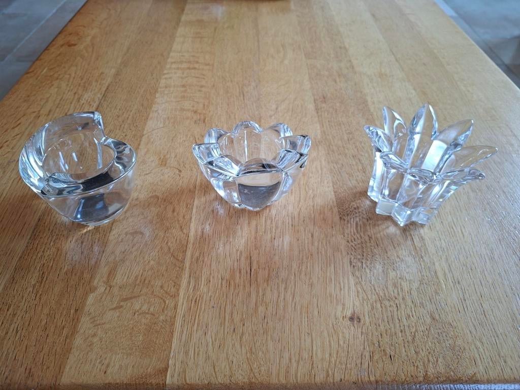 Amalfi waxinelichthouders 24% loodkristal, Ophalen, Zo goed als nieuw, Overige materialen, Minder dan 25 cm