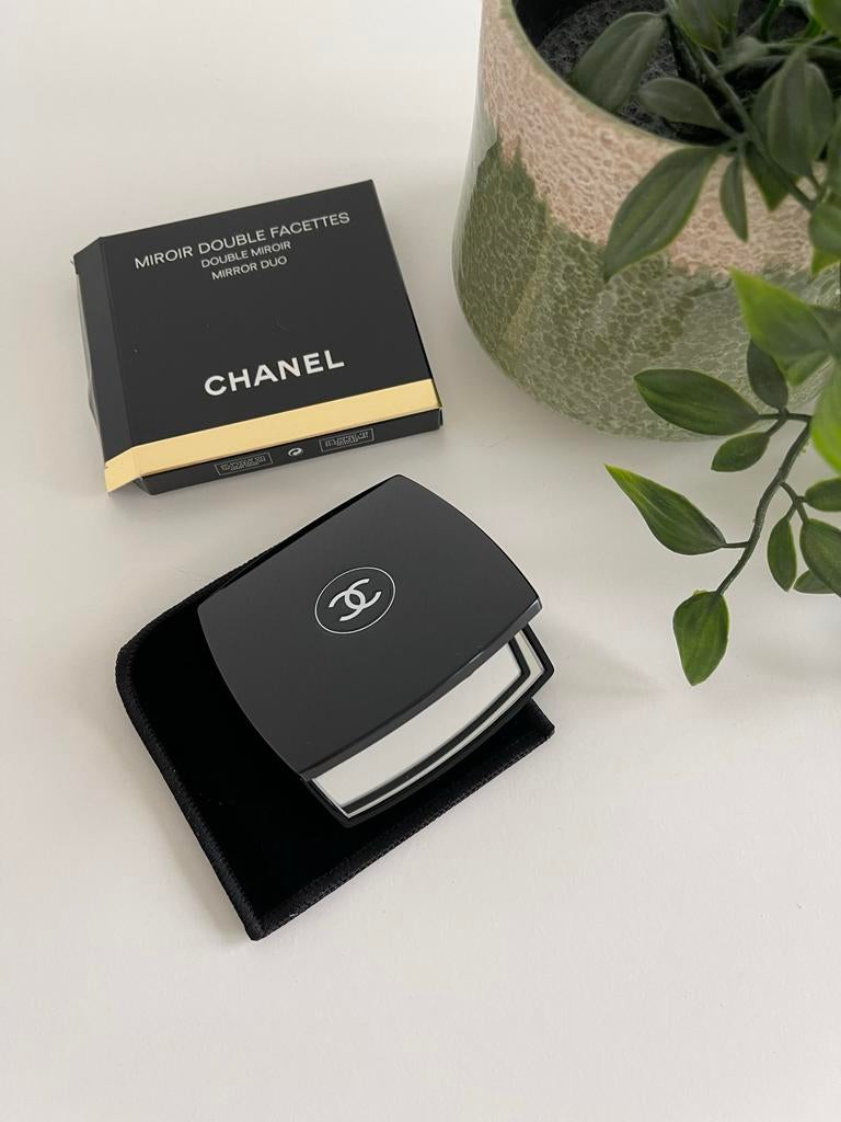 Chanel Miroir Double Facettes - Dubbele Spiegel, Zwart, Nieuw, Toebehoren, Verzenden