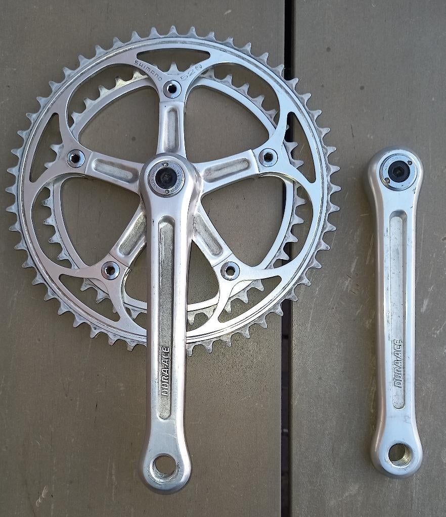 Shimano Dura Ace FC 7110 crank set matching 1980 170 lengte, Fietsen en Brommers, Fietsonderdelen, Ophalen, Zo goed als nieuw