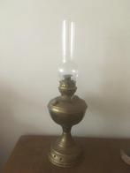 Oude olielamp van messing, Antiek en Kunst, Ophalen