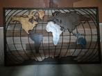 Houten Wereldkaart Wanddecoratie - Uniek Design, Ophalen, Zo goed als nieuw