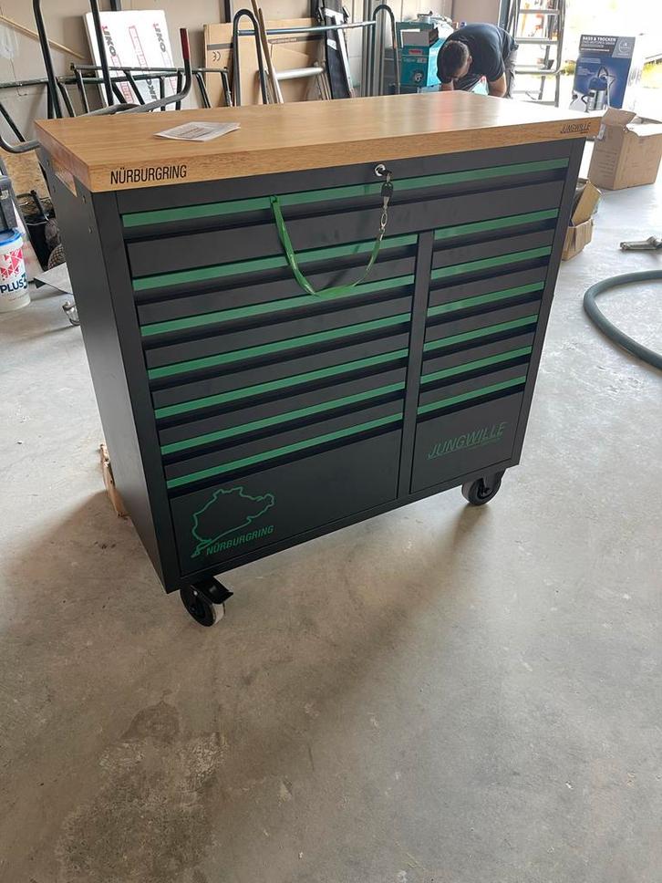 Jungwille Nürburgring Gereedschapswagen 248-delig, 9 lades, Doe-het-zelf en Verbouw, Gereedschap | Handgereedschap, Nieuw, Ophalen