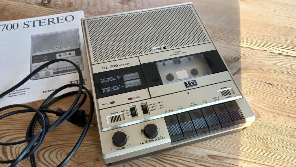 ITT stereo cassetterecorder SL700 werkend, Ophalen of Verzenden, Overige merken