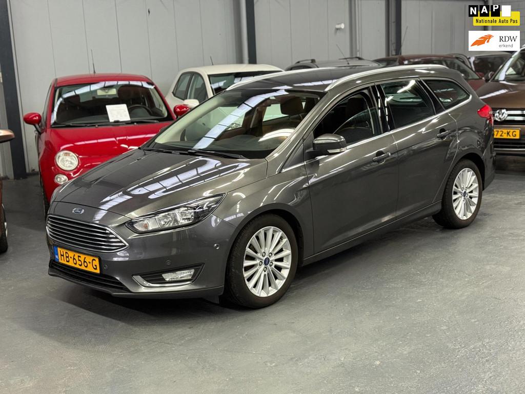 Ford Focus Wagon 1.0 EcoBoost Titanium Edition APK NAP PDC, Gebruikt, Origineel Nederlands, Handgeschakeld, 1216 kg