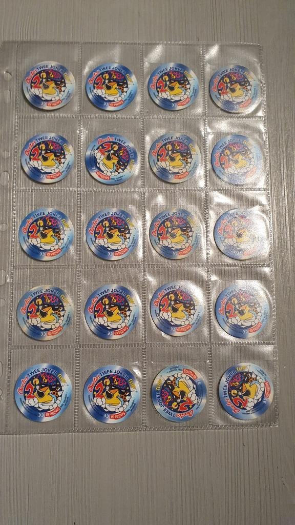 20x Joker Flippo 2 punten met groene poot Chester Cheetos Sm, Verzamelen, Flippo's, Ophalen of Verzenden, Looney Tunes, Losse flippo's