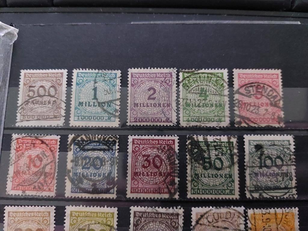 Beter Reich inflatie: Michel 313/330 gestempeld, Postzegels en Munten, Postzegels | Europa | Duitsland, Verzenden, 1990 tot heden