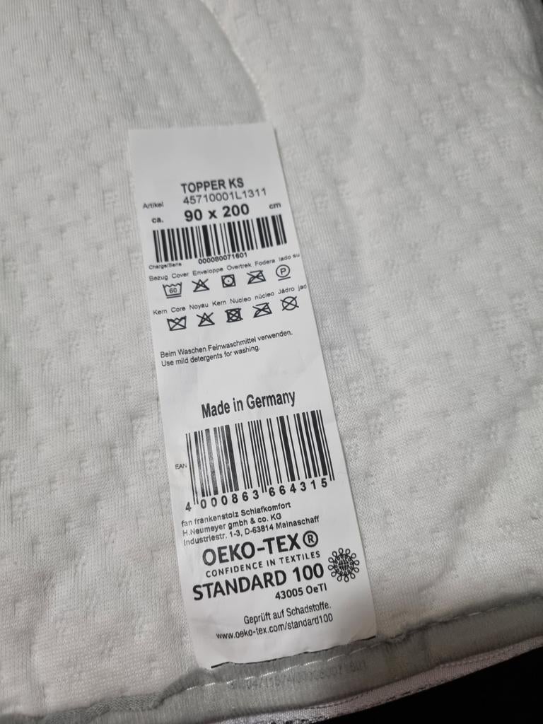 Gratis af te halen 2 topper matrassen met afritsbare tijk, Ophalen, Gebruikt, Tweepersoons