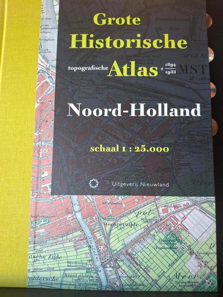 Noord-Holland, Boeken, Atlassen en Landkaarten, Gelezen, Landkaart, Nederland, 1800 tot 2000, Ophalen of Verzenden