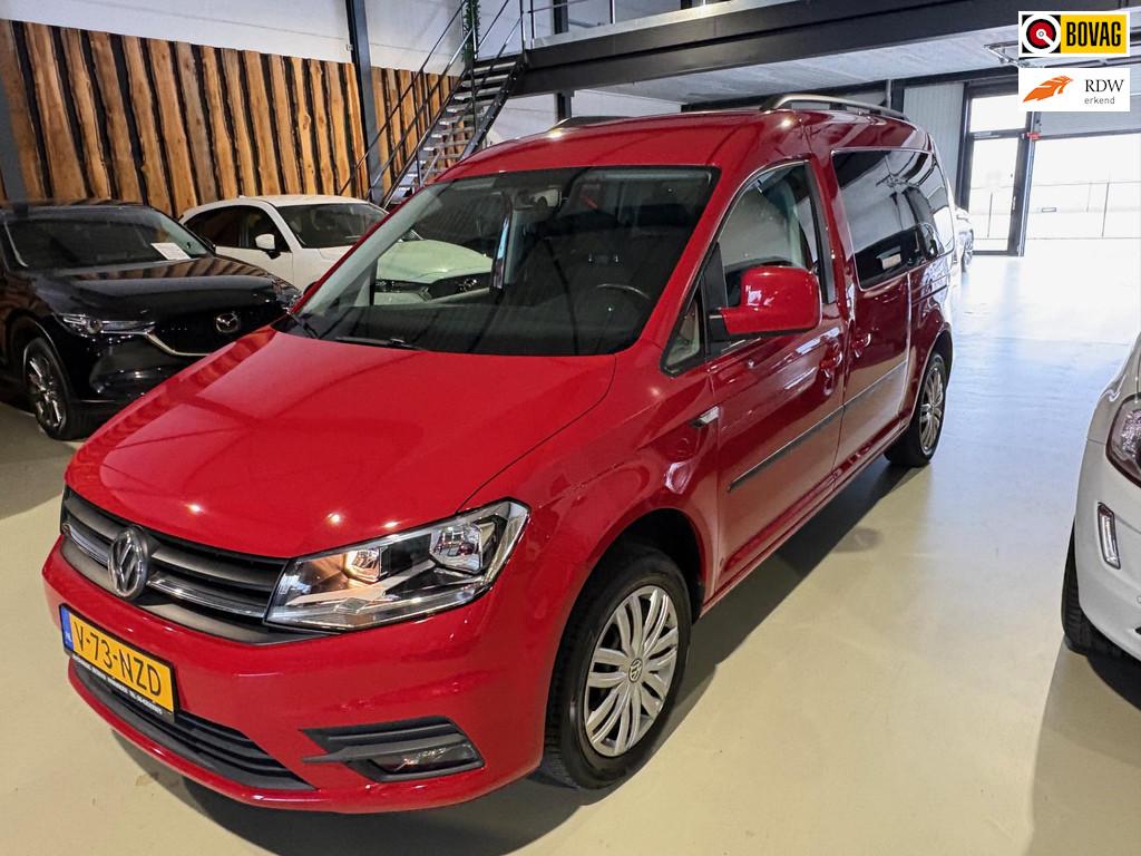 Volkswagen CADDY MAXI KOMBI 1.4 TSI 96 KW 5 persoons Bluemot, Auto's, Bestelauto's, Gebruikt, Zwart, 4 cilinders, Volkswagen