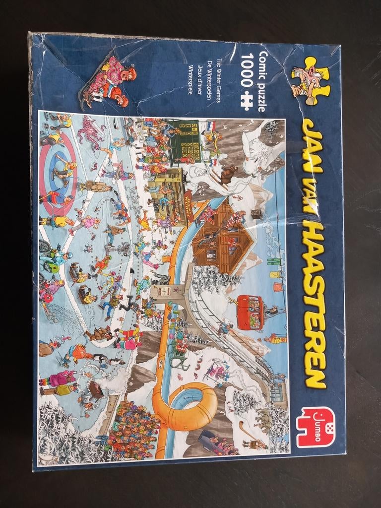 Jan van Haasteren Comic puzzel 1000stukjes, Hobby en Vrije tijd, Ophalen of Verzenden, 500 t/m 1500 stukjes, Gebruikt