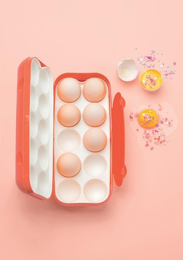 Tupperware Eierdoos Rood Nieuw Laatste, Huis en Inrichting, Keuken | Tupperware, Ophalen of Verzenden, Nieuw, Rood, Overige typen