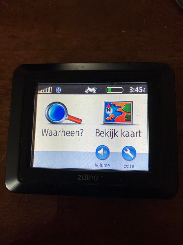 Garmin Zūmo 220 Motornavigatie Compleet met kabels + houders, Ophalen, Gebruikt