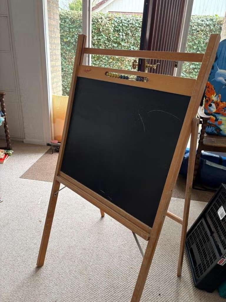 Houten schoolbord / krijtbord, Diversen, Schoolborden, Ophalen, Gebruikt, Krijtbord