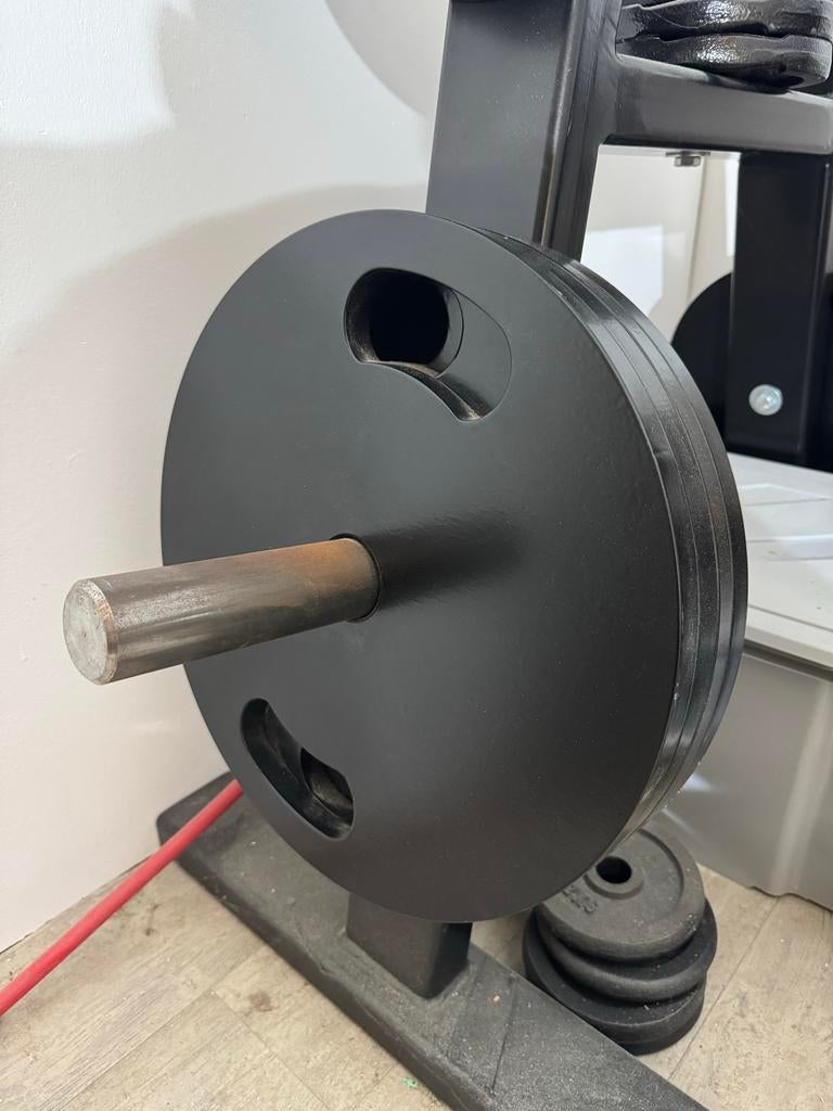 Halterschijven set 250 KG, Sport en Fitness, Ophalen of Verzenden, Gebruikt, Halterschijven