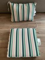 Nieuwe tuinkussens groen gestreept, Ophalen, Nieuw