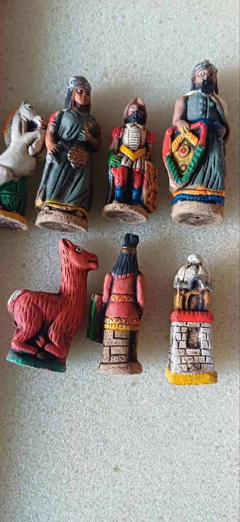 Uniek Handgemaakt Peruviaans Schaakspel -, Hobby en Vrije tijd, Gezelschapsspellen | Bordspellen, Zo goed als nieuw, Een of twee spelers