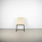 4x Leolux Spring (Eetkamer) Stoel Creme/Beige Leer – Chroom, Niet ingevuld, Gebruikt, Niet ingevuld, Leer