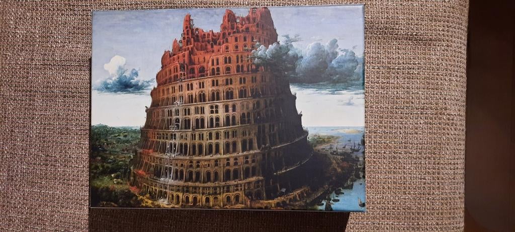 Prachtige puzzel van De toren van Babel, Ophalen of Verzenden, 500 t/m 1500 stukjes, Zo goed als nieuw