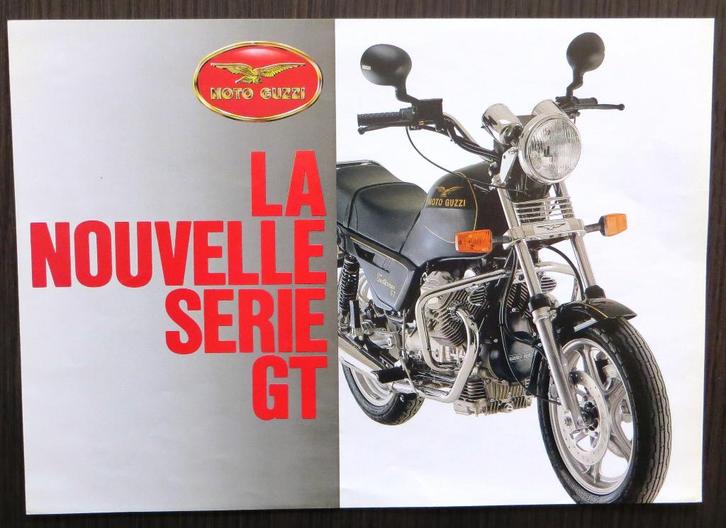 Flyer Moto Guzzi GT Serie (Mille, 650, 350) - 1988 (Frans), Motoren, Handleidingen en Instructieboekjes, Moto Guzzi, Verzenden
