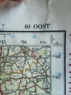 stafkaart 40 Oost Arnhem, 1977, geplastificeerd, UTMgrid, Ophalen of Verzenden, Landmacht, Nederland, Boek of Tijdschrift