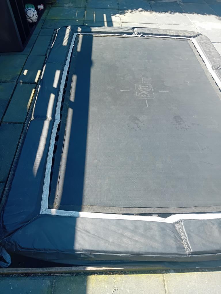 Gebruikte trampoline 305x214, Kinderen en Baby's, Speelgoed | Buiten | Trampolines, Ophalen, Gebruikt