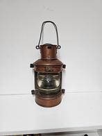 Antieke koperen scheepslantaarn  voor €35,-!, Antiek en Kunst, Ophalen