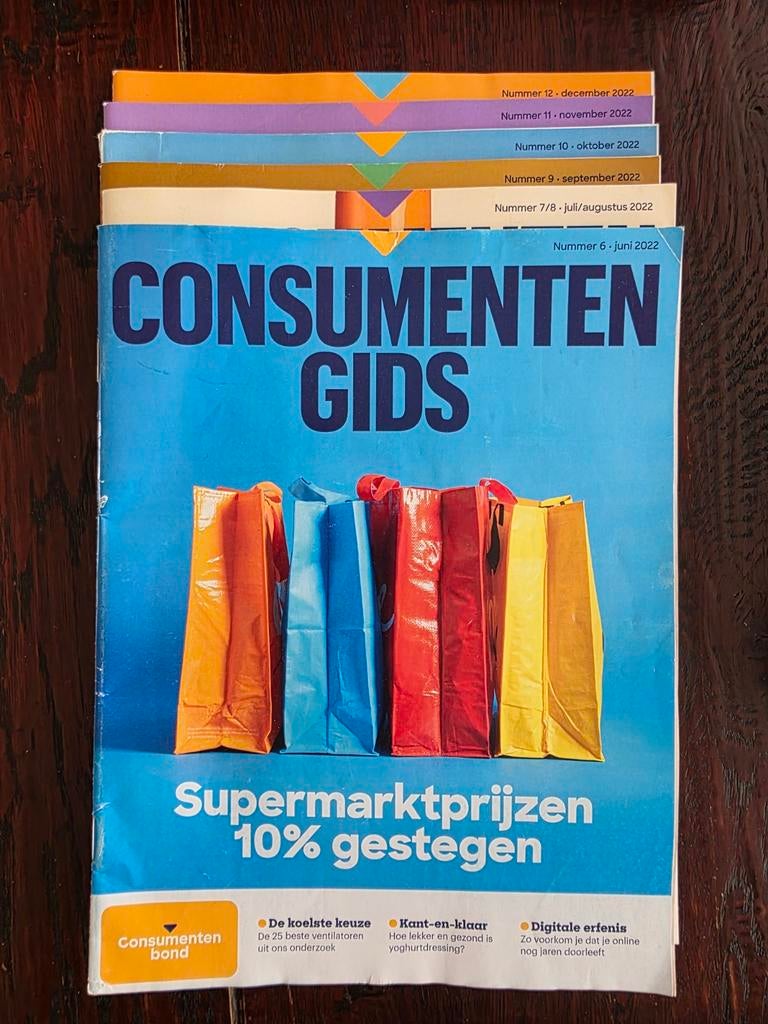 6 nummers Consumentengids 2022, Ophalen of Verzenden, Gelezen