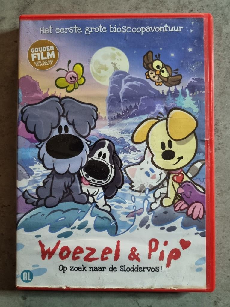 Orig,Dvd,WOEZEL EN PIP, OpZoekNaarDeSloddervos,Nederl,Inwst!, Cd's en Dvd's, Dvd's | Kinderen en Jeugd, Zo goed als nieuw, Alle leeftijden