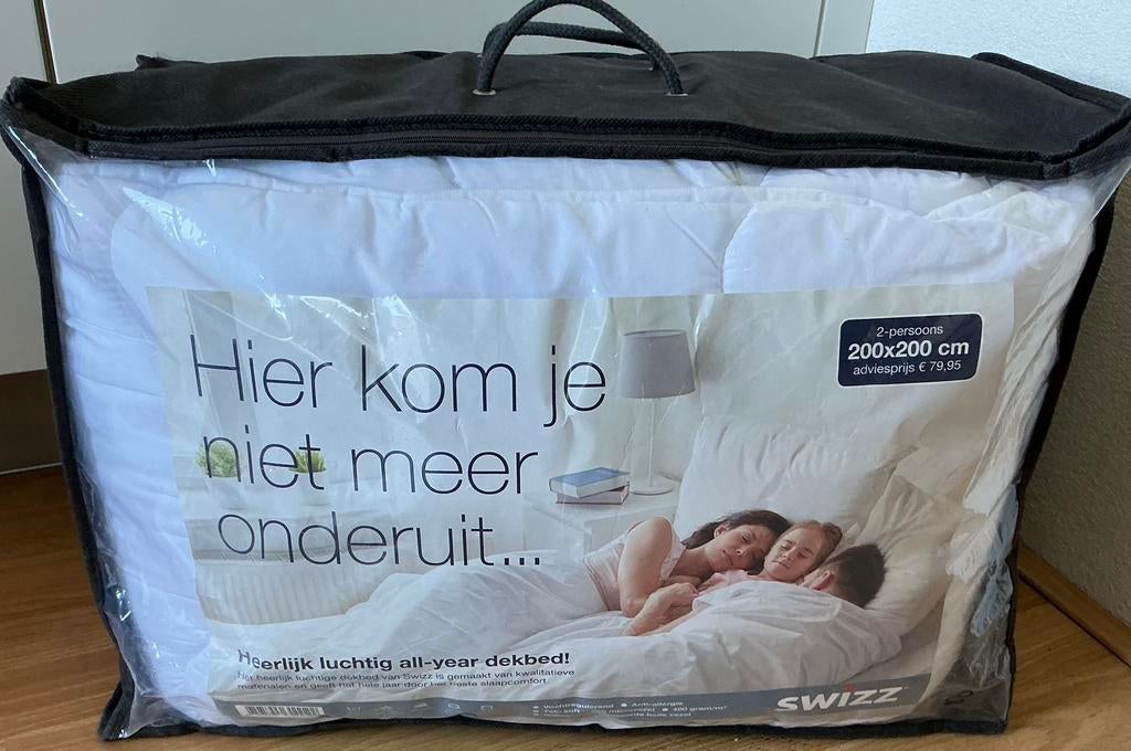 Swizz dekbed  200 bij 200 cm   ( Nieuw ), Ophalen, Wit, Deken of Dekbed, Nieuw